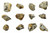 Eisco Garnet Schist Specimens (Metamorphic Rock), Approx. 1" (3cm) - Pack of 12