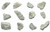 Eisco Green Slate Specimens (Metamorphic Rock), Approx. 1" (3cm) - Pack of 12
