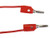 GSC Connector Cords, 12 in., Banana Plug, Red, Pack of 12