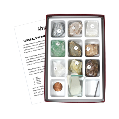 Scale of Hardness Collection With Test Kit - 9 Spec. 1" x 1-1/2" || 42-