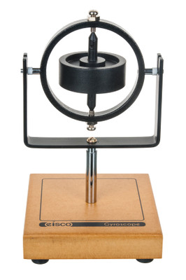 Eisco Gyroscope and Gimbal Cradle on Wooden Base