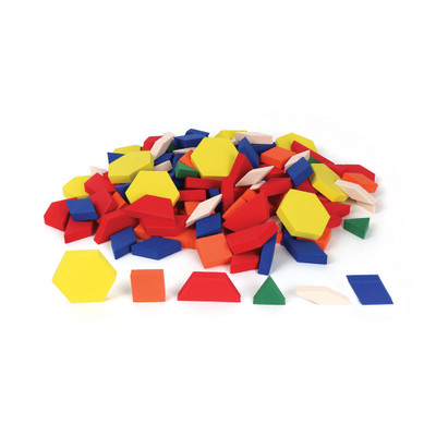 Foam Pattern Blocks - 1cm Thick, Set of 250