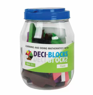Hollow Plastic Deci-Blocks, Set of 52 || 25-