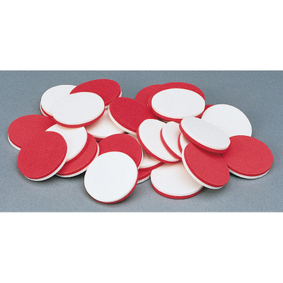 Foam Two Color Counters, Red/White, Pack of 200