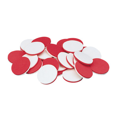 Foam Two Color Counters, Red/White, Pack of 200 || 25-