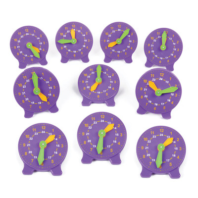 24 Hour Advanced Student Clock, Pack of 10 || 25- 24 Hour Advanced Student Clock, Pack of 10 || 25-