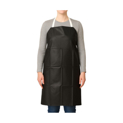 Black Rubberized Chemical Resistant Aprons || 49-