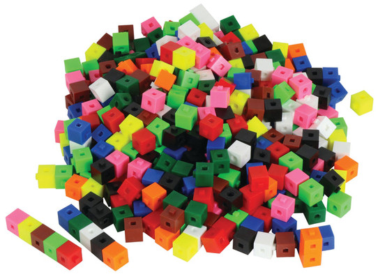 Interlocking Centimeter Cubes, Set of 200 in Polybag