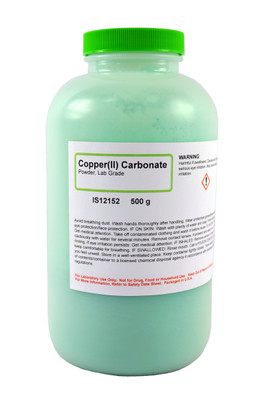 Copper(II) Carbonate Basic, Lab Grade, Powder, 500 g || 50-