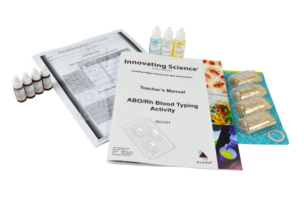 Simulated ABO/Rh Blood Typing Kit, 10 Groups || 50-