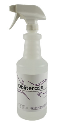 Obliterase All-Purpose Lab Cleaner - Removes DNase, RNase, DNA Contamination - 32oz Spray Bottle, Case of 12 || 50-
