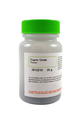 Cupric Oxide Black, Powder, Reagent Grade, 25 g || 50-