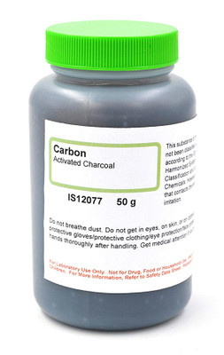 Carbon, Activated Charcoal Powder, Lab Grade, 50 g || 50-