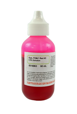 Dye, FD&C Red #3, 50 ml || 50-