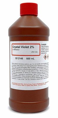 Crystal Violet Solution 2% (in Methanol), 500 ml || 50-