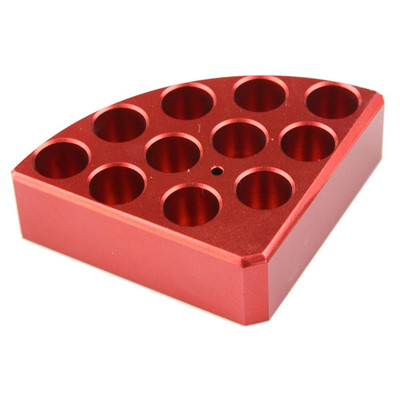 18900002 | Red Quarter Reaction Block, 11 Holes 4ml Reaction Vessel || 46-