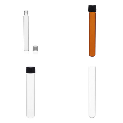 [Premium Quality] Test Tubes, Light Wall / Heavy Wall / with Screw Cap / Disposable - Borosilicate Glass, LabGlass® || 45-