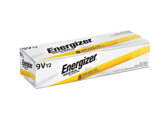Energizer Industrial 9V Alkaline Batteries, 12 Pack  || 32-