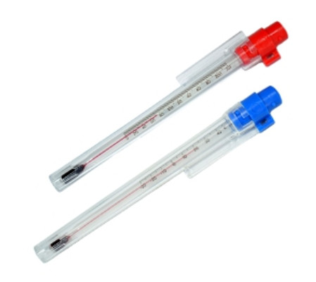 Spirit-Filled Pocket Test Thermometers, Clear Plastic Case, Thermco®