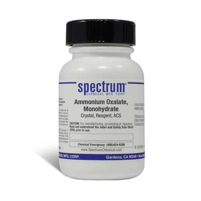 Ammonium Oxalate, Monohydrate, Crystal, Reagent, ACS, 25 g || 65-
