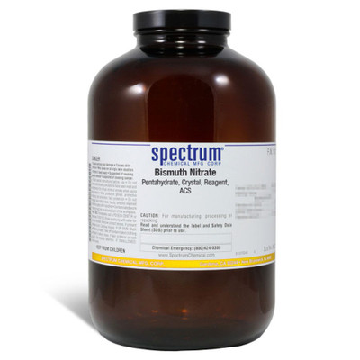 Bismuth Nitrate, Pentahydrate, Crystal, Reagent, ACS, 2.5 kg