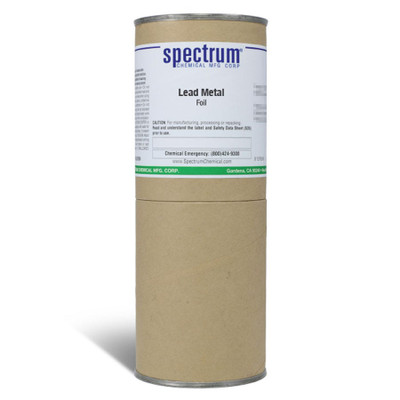 Lead Metal, 1/96 - 1/32 in. Thick, Foil, 6 x 500 g