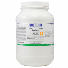 Lactose, Monohydrate, NF, EP, BP, JP, bioCERTIFIED (TM), 2.5 kg || 65-