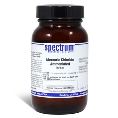 Mercuric Chloride Ammoniated, Purified, 125 g