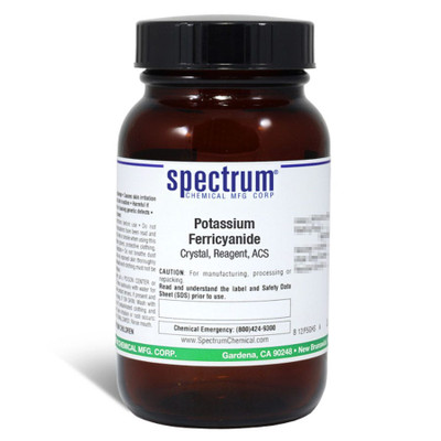Potassium Ferricyanide, Crystal, Reagent, ACS, 125 g || 65-