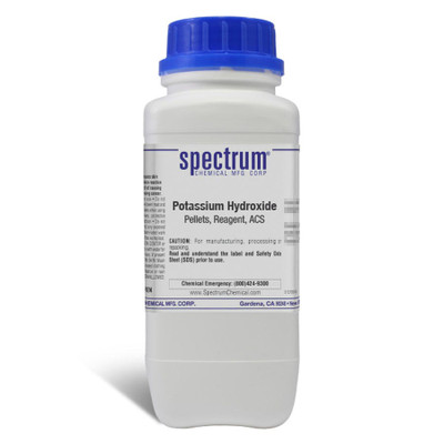 Potassium Hydroxide, Pellets, Reagent, ACS, 6 x 1 kg || 65-