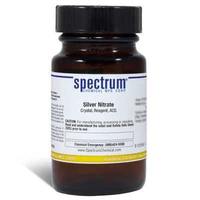 Silver Nitrate, Crystal, Reagent, ACS, 125 g || 65-