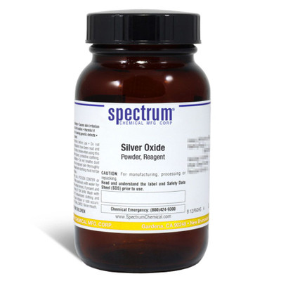 Silver Oxide, Powder, Reagent, 125 g || 65-