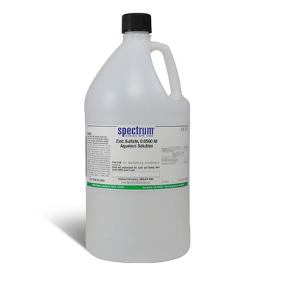 Zinc Sulfate, 0.0500 M Aqueous Solution, USP Volumetric Solution, 4 L