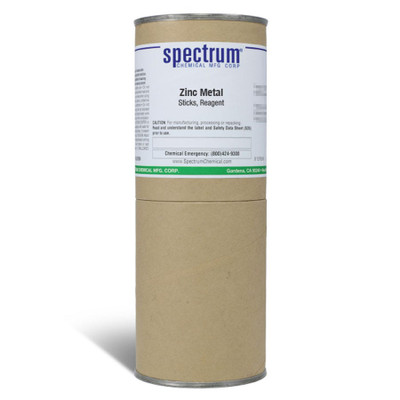 Zinc Metal, 5 in. x 0.25 in. x 0.25 in., Sticks, Reagent, 6 x 500 g || 65-
