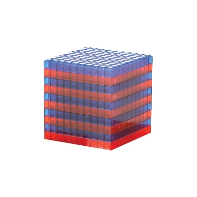 ClearView Base Ten Flats (100's), Interlocking, Set of 10 || 25-