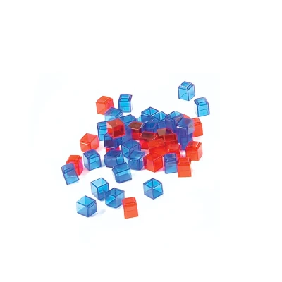 ClearView Base Ten Unit Cubes (1's), Interlocking, Set of 100 || 16-