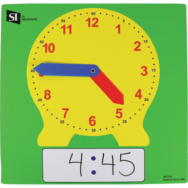 Dry Erase Teacher Clock | SCIEDCO Canada