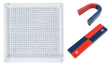 Magnetic Field Plotting Plate, Iron Rods in Acrylic Matrix, includes ...