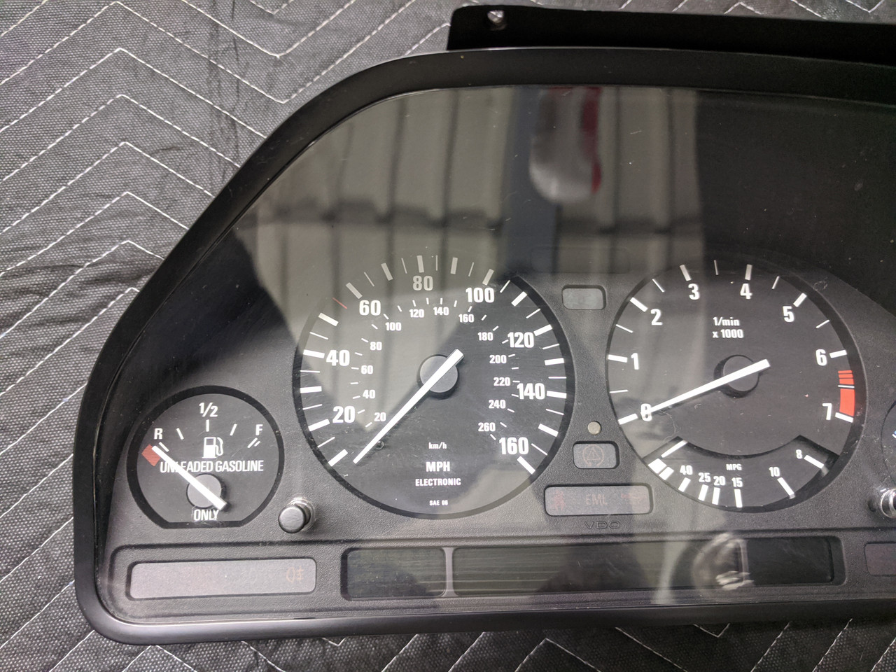 BMW E34 5Series Instrument Cluster Speedometer Odometer 62118361552C