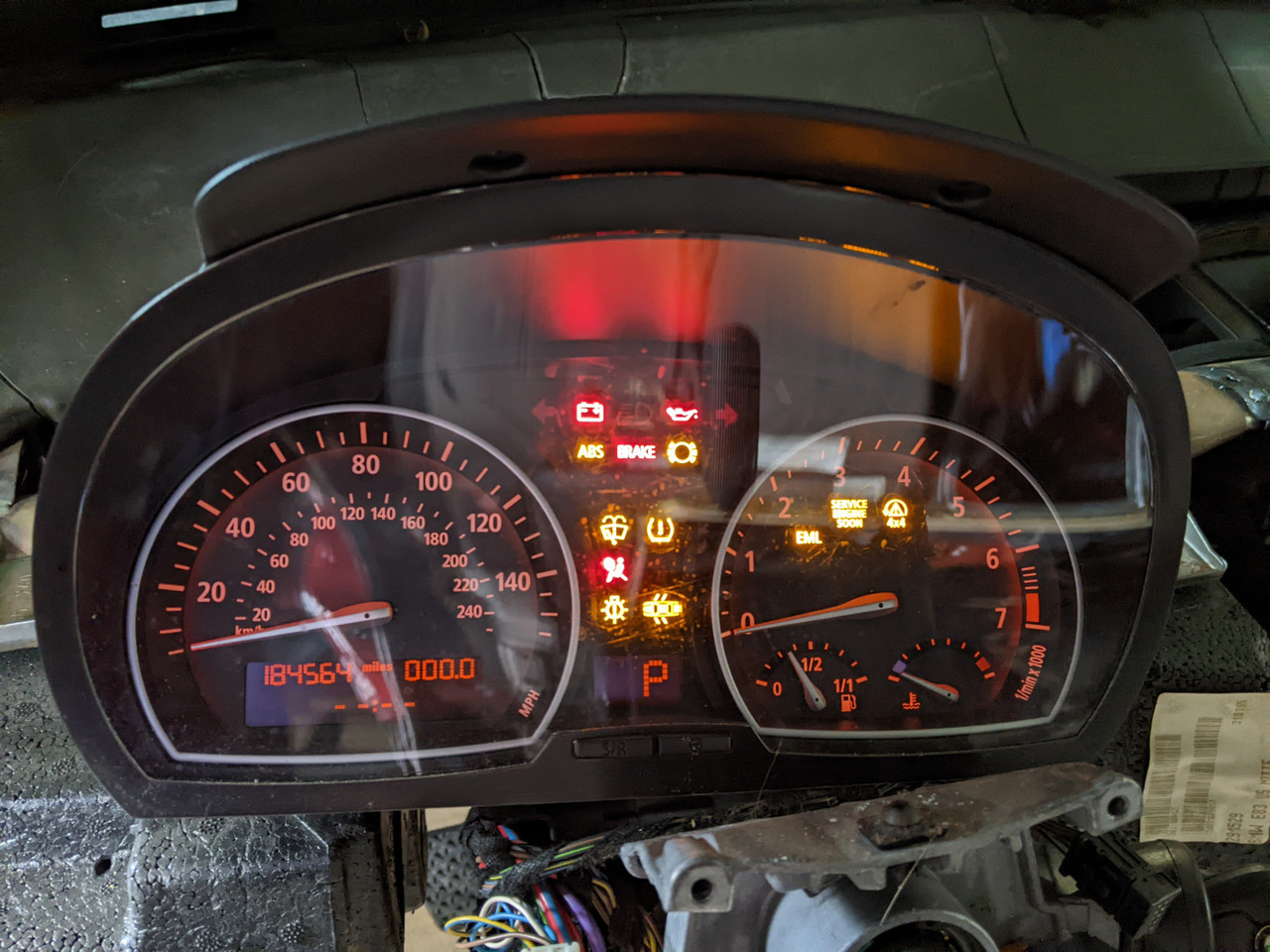 BMW E83 X3 Instrument Cluster Speedometer Odometer 62113414378