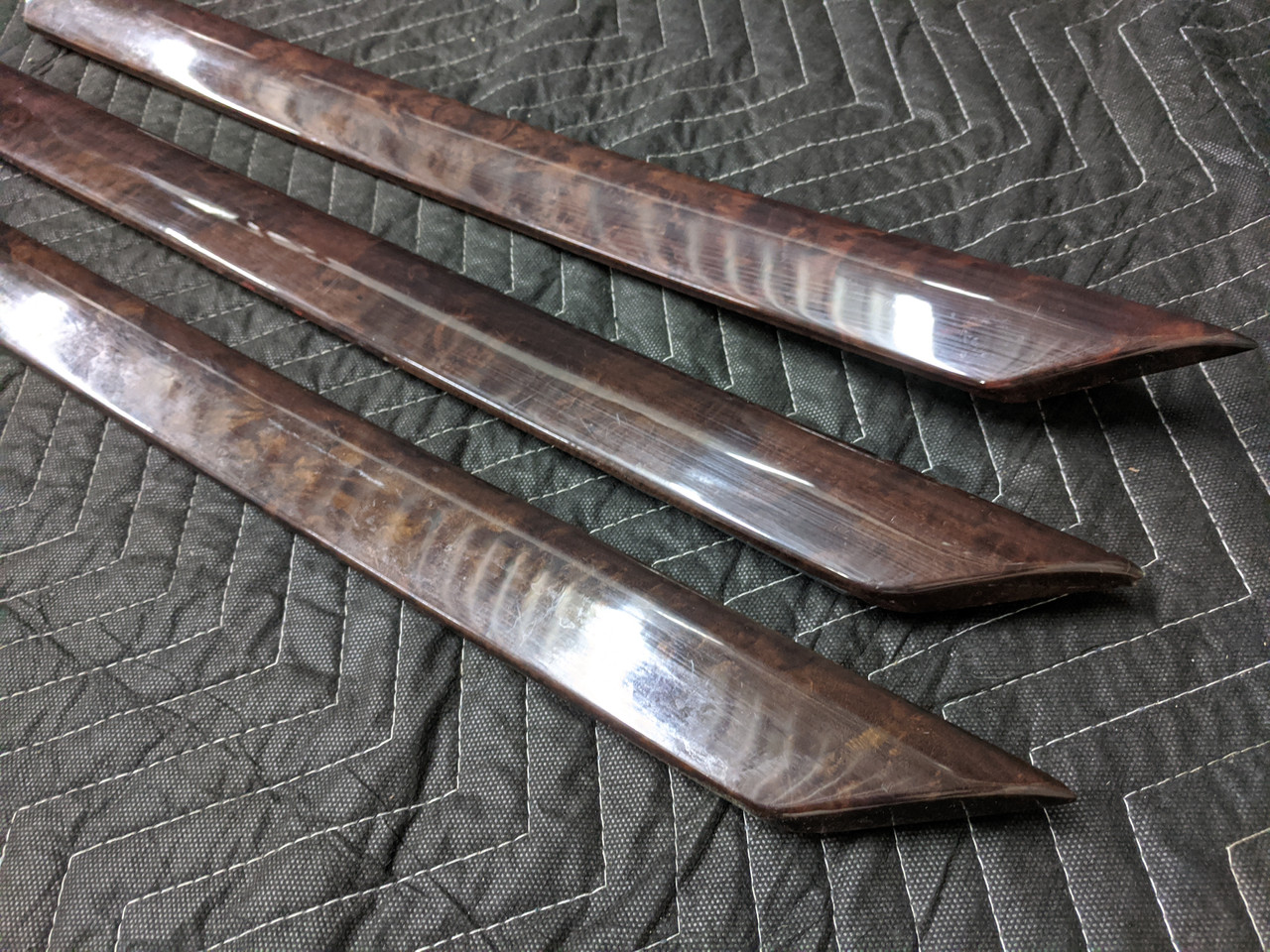 BMW E46 3-Series Myrtle Wood Door Trim Right Rear 51428200754