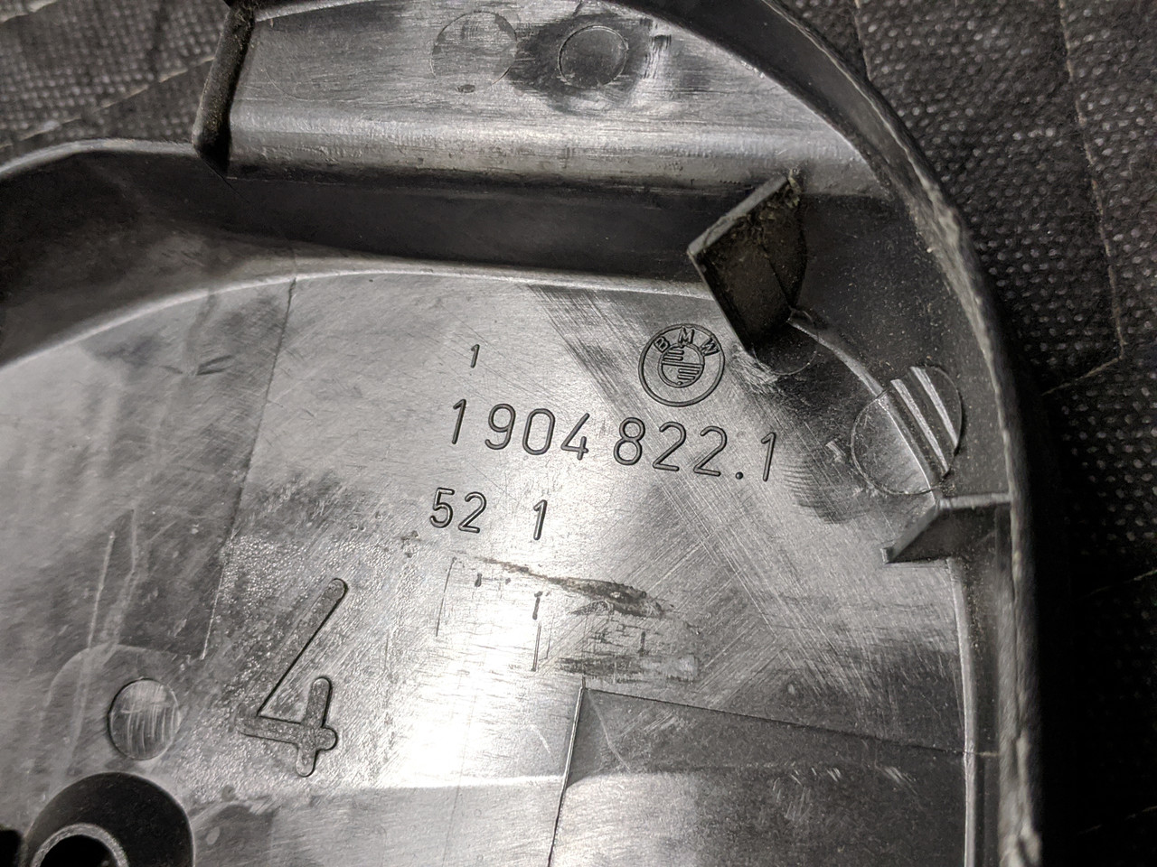 BMW E23/E24/E28/E30 Front Seat Cover Panel Inner Right 52101904822