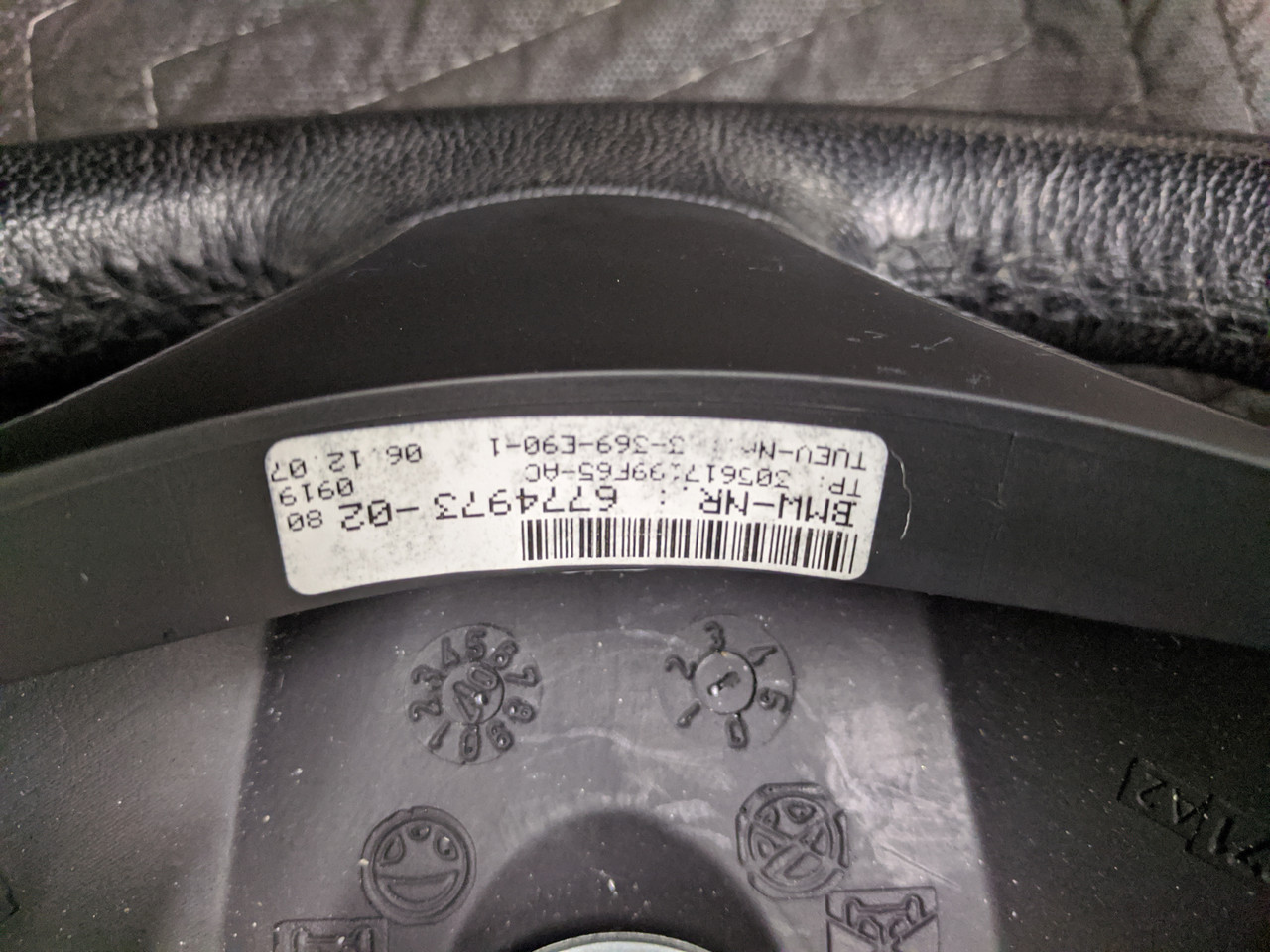 BMW E92 3-Series Leather Sport Steering Wheel With Shift Paddles  