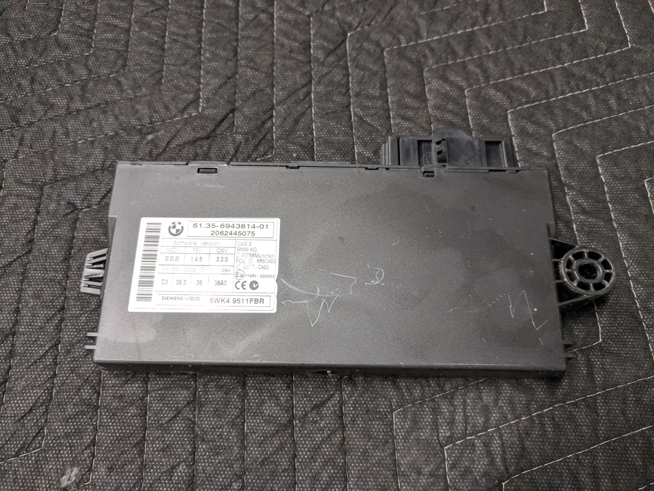 BMW E64 M6 CAS 3 Control Unit Module 61356943814