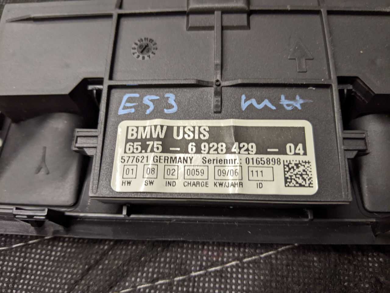 BMW E53 X5 Ultrasonic Alarm Module Black 65756928429