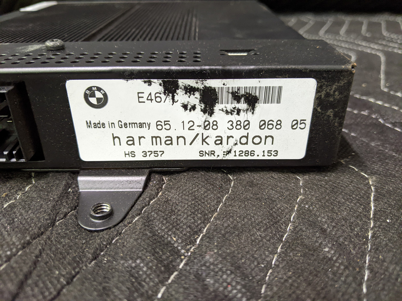 BMW E46 3-Series M3 Convertible Harman Kardon Amplifier 65128380068