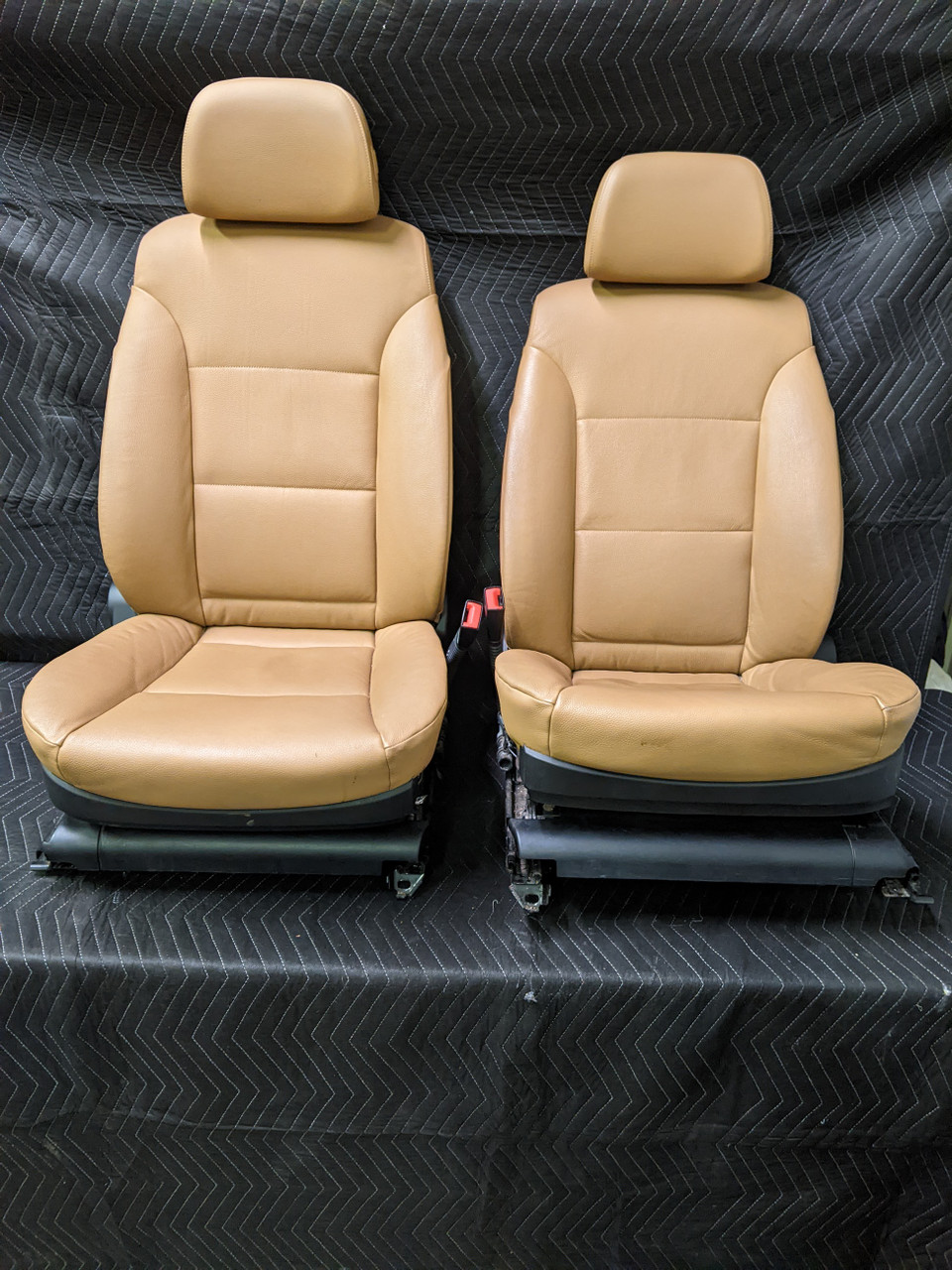 BMW E60 5-Series Front Seats Leather Naturbraun 52109126275