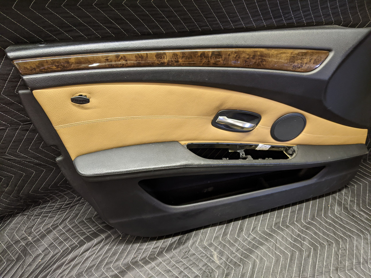 BMW E60 5-Series Front Left Door Panel Dakota Naturbraun 51416983589