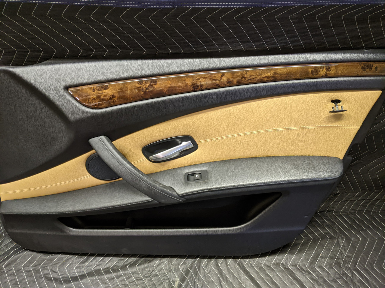 BMW E60 5-Series Front Right Door Panel Dakota Naturbraun 51416983592