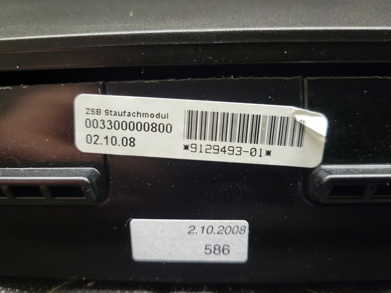 BMW E90 3-Series Rear Seat Oddments Storage Tray Schwarz 52209129493